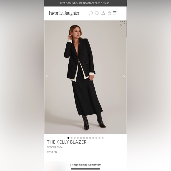 Favorite Daughter Black and White ‘The Kelly Blazer’ - Picture 6 of 6